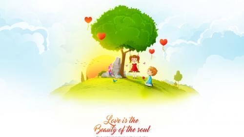 Love iS ThE BeAuTy oF The Soul фантик обои hd