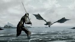 Бой с драконом широкоформатные HD обои скачать на рабочий стол