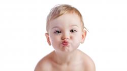 Глазки, поцелуй, ребенок, светлые волосики, любовь