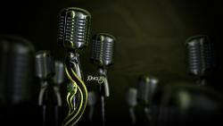 Змея на микрофоне HD обои скачать на рабочий стол