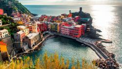 Италия Вернацца Красочные дома