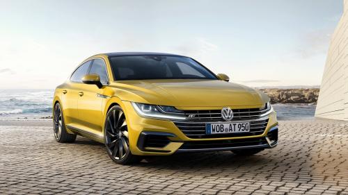 Купеобразный седан Volkswagen Arteon R-Line обои HD