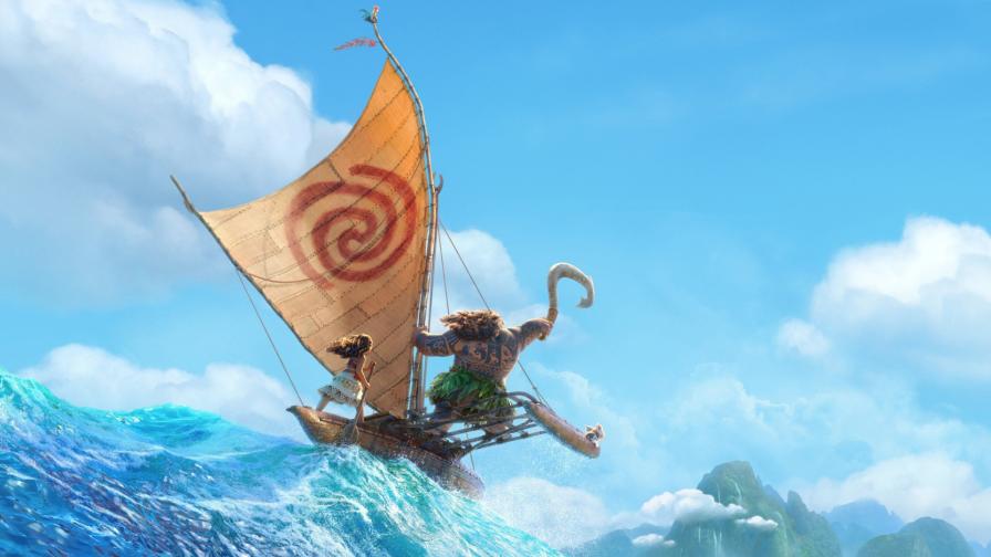 Моана, 2016, Moana, Дисней, Disney, плот, мультфильм, фото
