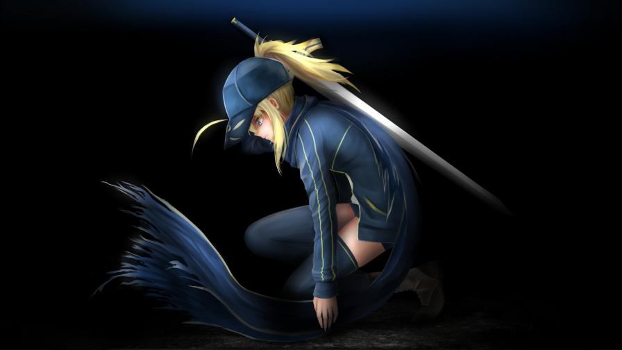 Сэйбер, Судьба/ночь схватки, мультфильм, русалка, заставки