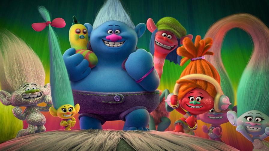 Тролли, trolls, animation, Цветан, Розочка, DJ Звуки, Алмаз, Здоровяк, Купер обои HD