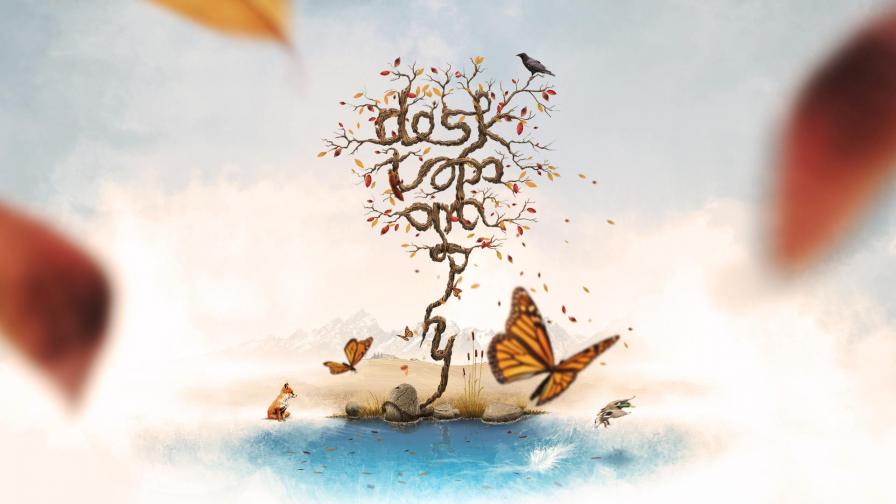 бабочки на белом фоне