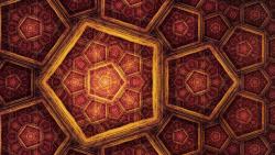 красные и желтые пятиугольники