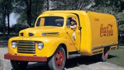 1948 Ford Retro Semi Tractor Coca Cola