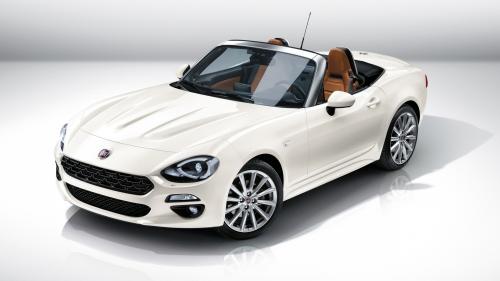 2017 Fiat 124 Spider белый автомобиль