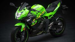 2019 спортбайк Kawasaki Ninja 125 обои 4K