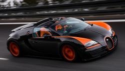 Bugatti, большой спорт, родстер, скорость, Veyron, автомобиль, обои