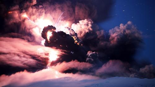 HD обои Фото бушующей грозы с молниями