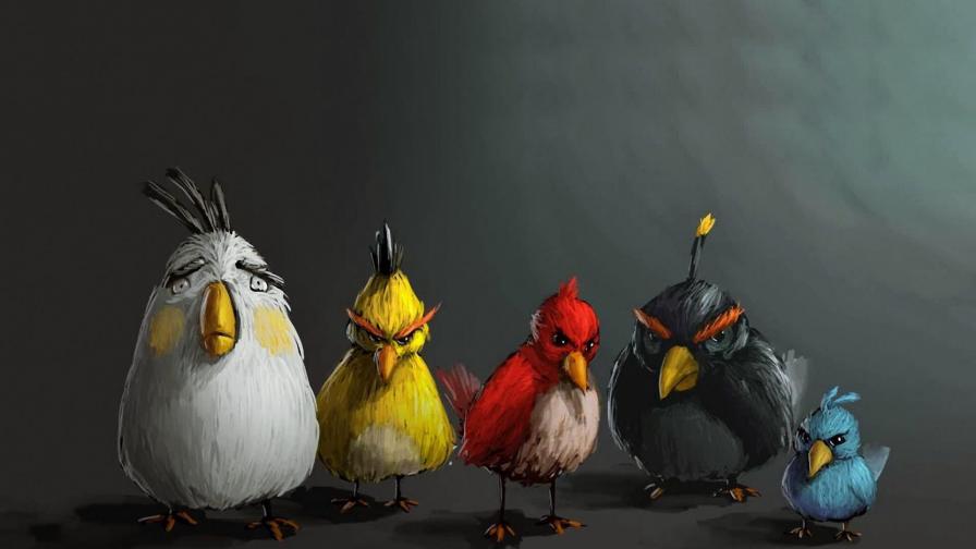 HD обои энгри бёрдс мультики