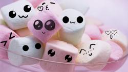 Smiles marshmallow wallpapers high resolution hd